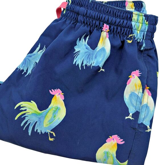 Chubbies Mens SMALL Fowl Plays Rooster 5.5" Inseam Swim Trunks Lined Shorts - Picture 7 of 7